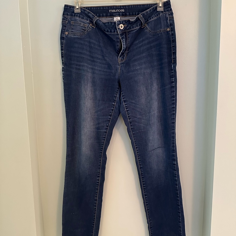Maurices Dark Blue Skinny Jeans